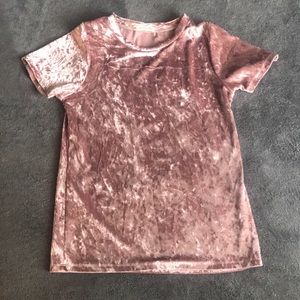 Pink Velvet Tee (Size M)